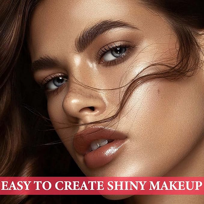 Face Glitter Blush Shimmer Waterproof Highlighter Blusher Powder,Facial