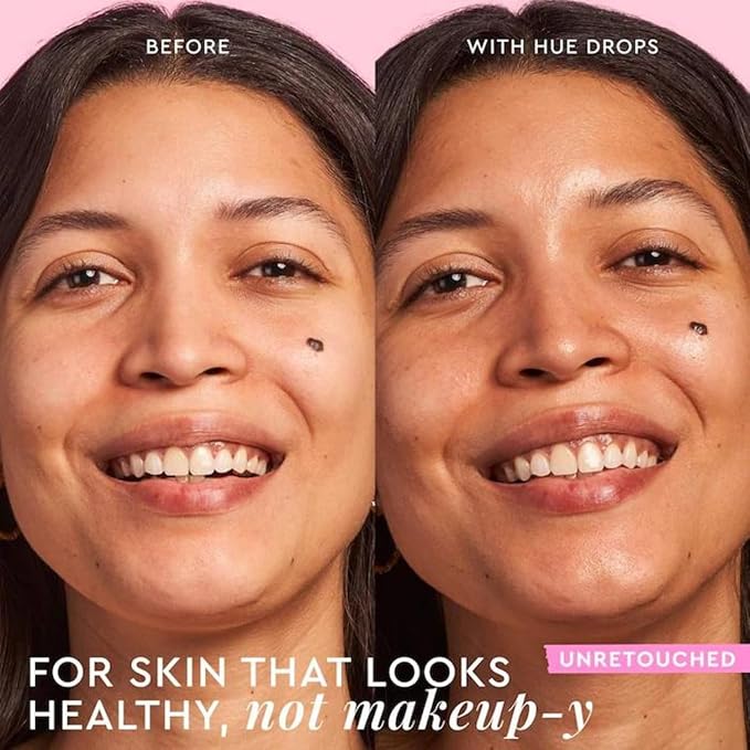 Glow Recipe Hue Drops - Mini Tinted Face Serum - Bronzing Drops to Brighten & Hydrate - Skincare Makeup Primer & Liquid Highlighter to Blur Pores for a Radiant, Even Skin Tone - Sun Glow (15ml)