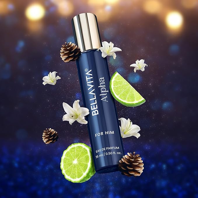 BellaVita Luxury Mood Collection Gift Set (3x15ml) for Men | Pheromone Inspired Technology Long Lasting Fragrance | Includes Alpha, Fantasy & Magnetic Perfumes | Woody, Vanilla, Benzoin and Cedarwood