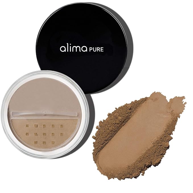 Alima Pure Satin Matte Foundation Loose Mineral Powder Foundation Makeup. 15 oz/4.5g