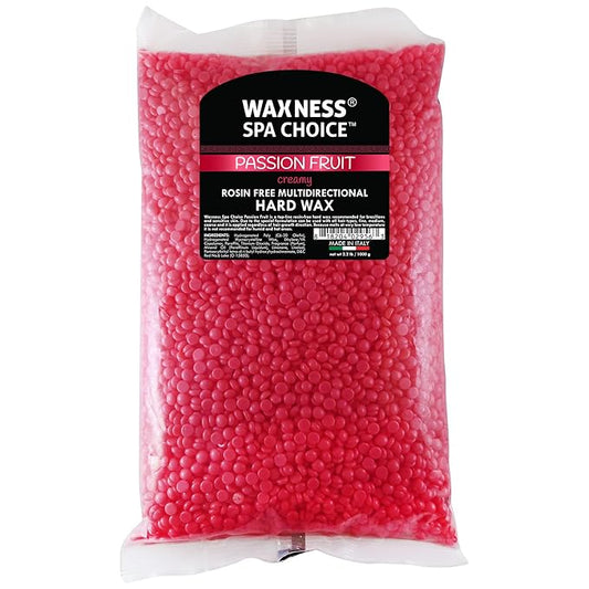 Waxness Spa Choice Rosin Free Multidirectional Hard Wax Passion Fruit 2.2 lb / 1 kg