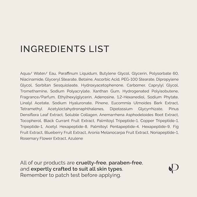 PLANTIFIQUE Korean Vitamin C Face Massage Serum – Hydrating Anti-Aging Collagen & Peptides Formula – Perfect for Gua Sha Facial Massage & Even Skin Tone Glow