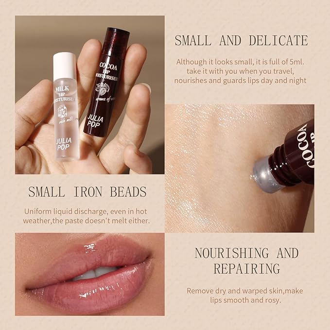 Lip Oil, Lip Balm Set Lasting Night（Pack