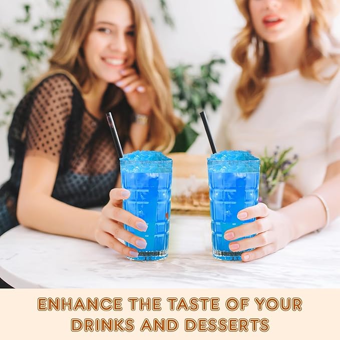 New Fanale Coconut Jelly Topping nata de coco for Boba Tea | Ice Cream | Yogurt | Smoothie | Milk Tea | Desserts (Blueberry Heart Shaped, 6.6 lb)