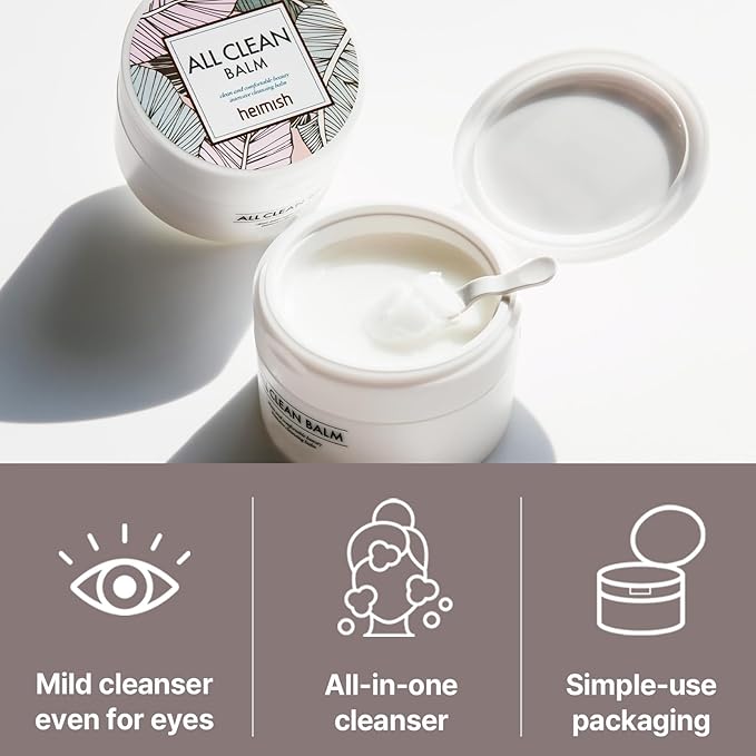 HEIMISH All Clean Balm Set (Original & Mandarin) - Cleansing Balm, Waterproof Makeup Remover, Face Cleanser, Oil Based Cleanser, Korean Skincare with Natural Aroma Oil, Vegan, For All Skin Types