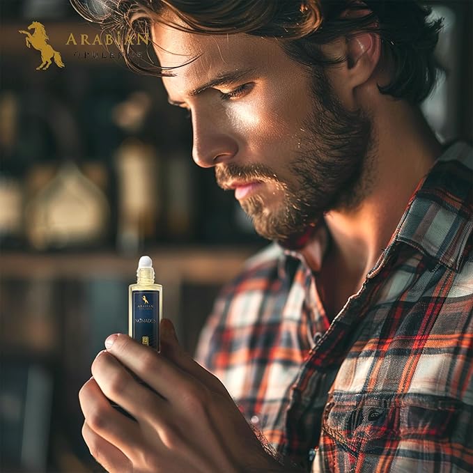 FR331 NOMADES Roll-on Perfume Oil for Women and Men, Luxurious and Concentrated Long Lasting Perfume Oil, Alcohol-Free Travel Size Body Scent for All-Day Freshness (15ml)
