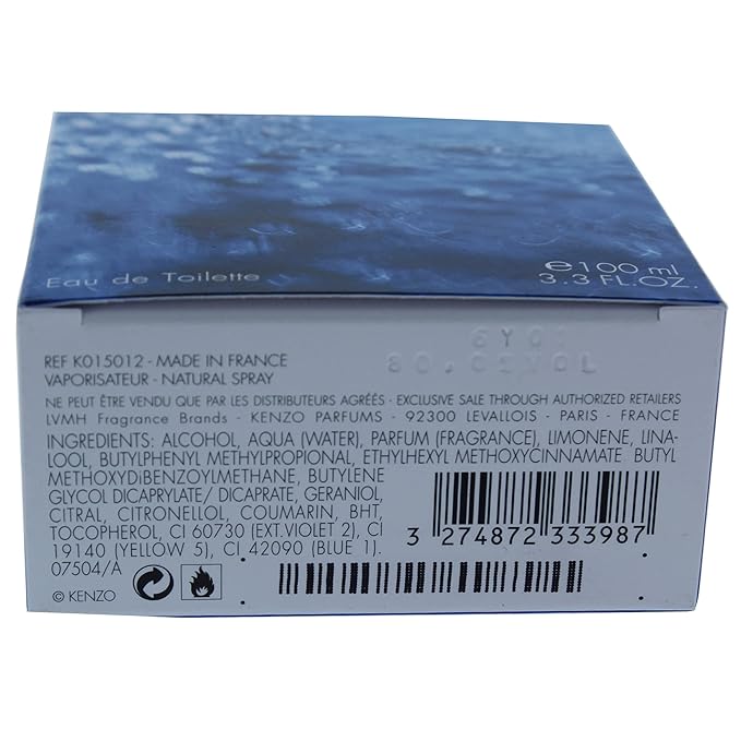 Kenzo L'Eau Pour Homme Eau de Toilette 3.3 Oz