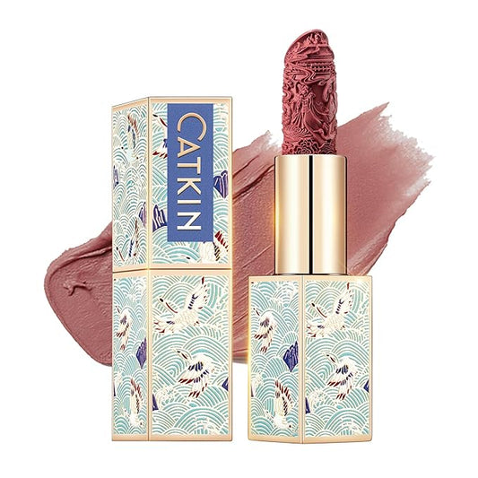 Catkin Moist Lipstick Hydrating High Impact Color Infused with Vitamin E and Avocado Oil Smooth Soft Texture Long Lasting Matte Finish 168