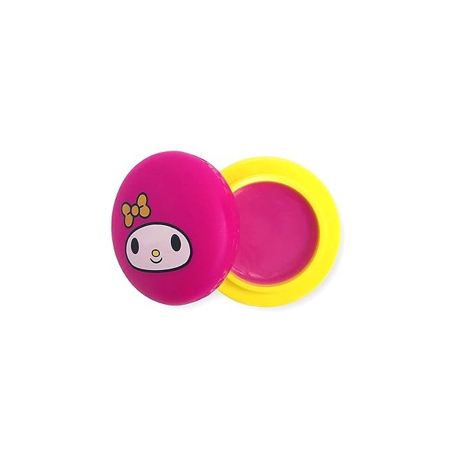 The Crème Shop x Sanrio Hello Kitty Macaron Lip Balm (My Melody Strawberry Ice Cream) Korean Cute Scented Pocket Portable Soothing Advanced Must-Have on-The-go