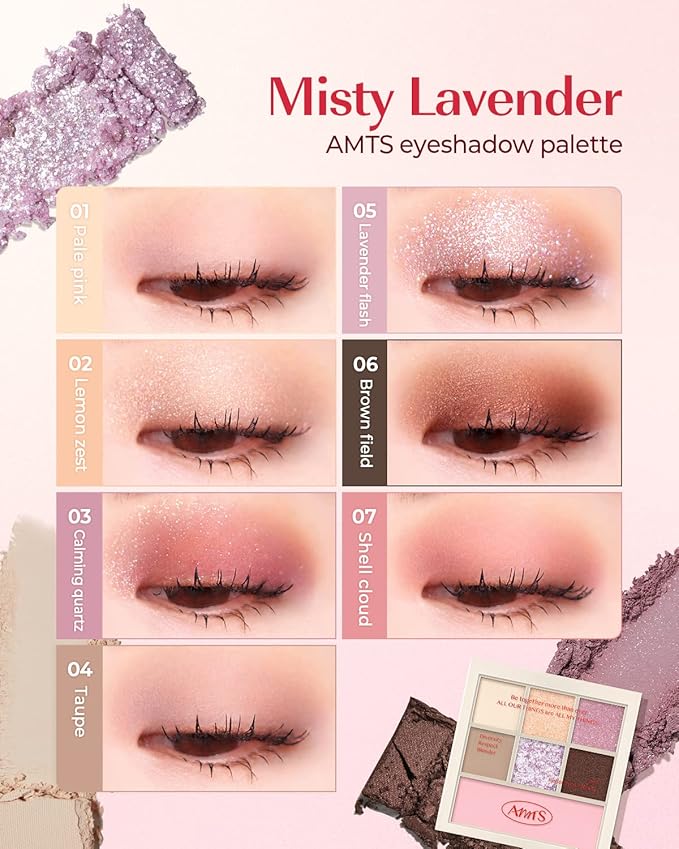 AMTS Eyeshadow Off Sienna & Misty Lavender Palettes