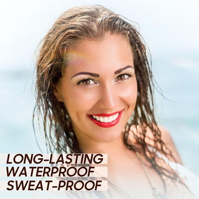 Eyebrow Gel - Eyebrow Pencils for Women, Longwearing Waterproof Volumizing Buildable, Locks Brow Hairs in Place for Fuller & Defined Looking Brows (Dark Brown)