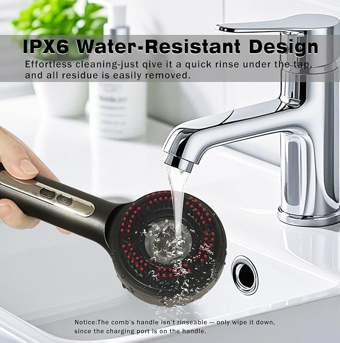 3-in-1 Hair Scalp Massager Comb - Rechargeable Cordless Portable Scalp Care Brush with Essential Oil Applicator, Gentle Scratching & Kneading Massage for Hair & Scalp Nourishment, Fit for Men & Women