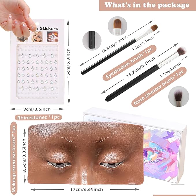 Silicone Makeup Mannequin Face, Makeup Practice Face Board