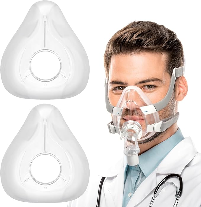 2 Packs Replacement Cushion for AirFit F20 Mask, Reliable Seal & Perfect Fit for Full Face Masks Cushions, Compatible with Original F20 Frame(Medium)
