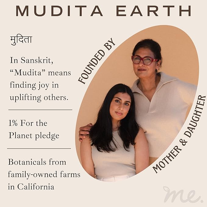 Mudita Earth Squalane Anti Aging Skin Cream, Rich Moisturizer for Aging & Dry Skin, Hyaluronic Acid, Squalane for Dark Spots & Hyperpigmentation made with Pomegranate & Olive