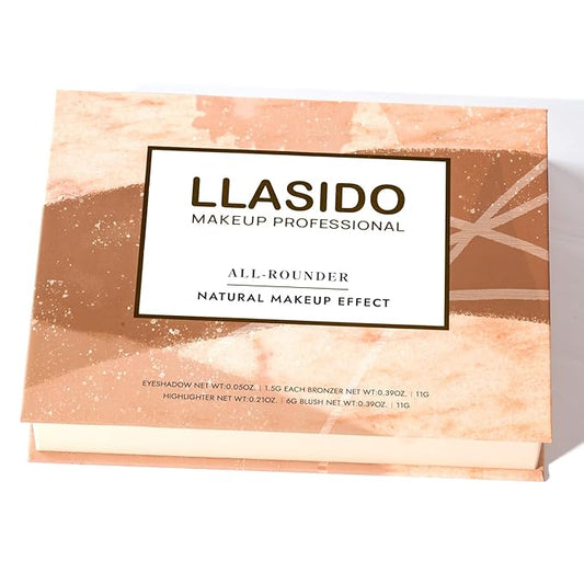 Best Baked Face Palette for Mature Skin – Includes Bronzer, Blush, Highlighter & Eyeshadows – Smooth Velvet Texture, Vegan & Cruelty-Free, Travel-Friendly Makeup Kit