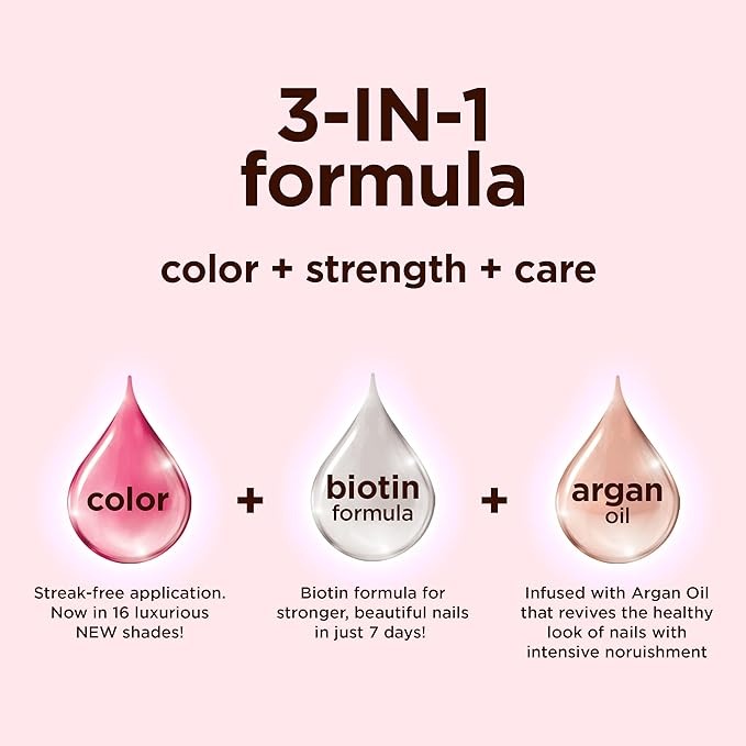 Sally Hansen Color Therapy™, Serenity Stone, Argan Oil, Long Lasting, Healthy Nails, Nude Nail Polish