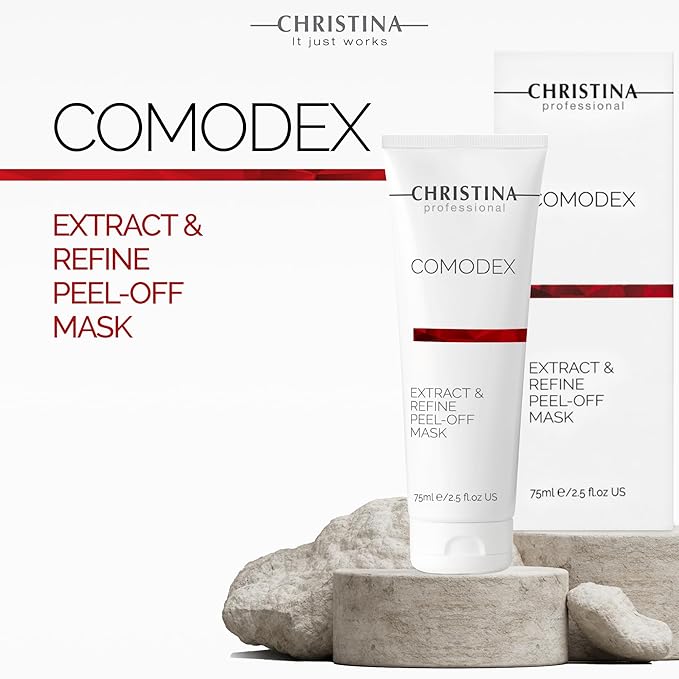 -CHRISTINA- Comodex Extract & Refine Peel Off Mask with Salicylic Acid and Vitamin C | Facial Peeling for Blackhead Removal & Oil Absorbing Effect | For All Skin Types 75ml