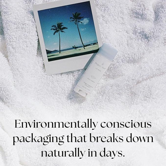 Project Reef Herbal Peppermint Lip Balm – Vegan, Reef-Safe & Hydrating Lip Care with Organic Peppermint, Shea Butter & Vitamin E – Natural Sunburn Relief & Daily Care, 0.15 oz, 2 Pack