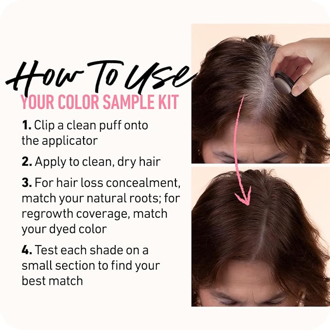 BOLDIFY Hairline Powder Color Sample Kit - Root Touch Up Hair Color for Gray Coverage - Bald Spot Concealing Hair Powder for Women & Men - 24-Hour Stain-Proof - Lighter Blondes