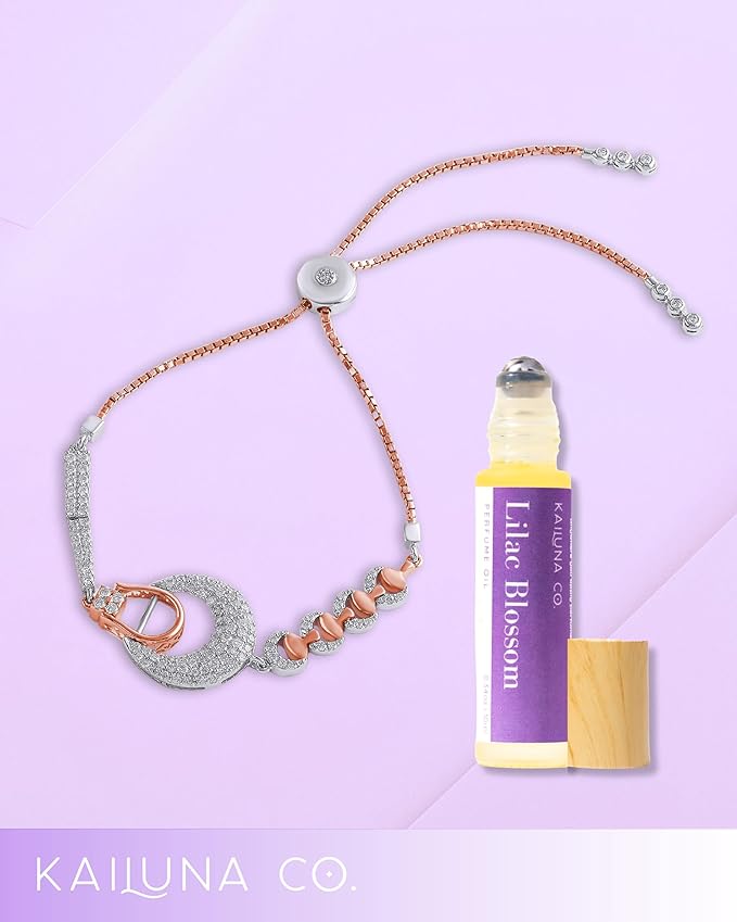 Lilac Blossom Delicious Pure Essential and Fragrance Oil Perfume Roll On with Organic Jojoba Oil, Alcohol Free, Small-Batch, Made in California, 0.34 Fl Oz