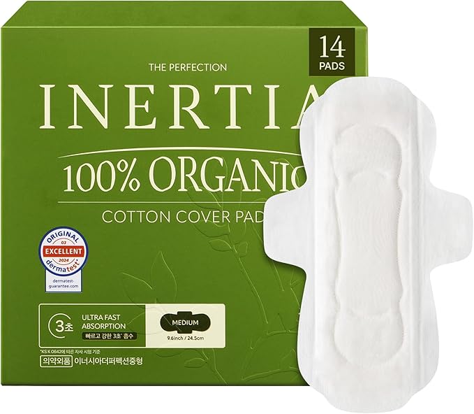 INERTIA Organic Cotton Pads - The Perfection - Regular Absorbency