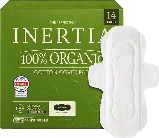 INERTIA Organic Cotton Pads - The Perfection - Regular Absorbency