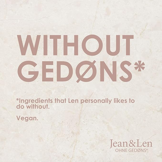 Jean & Len Scent Experience Peony & Lychee, Eau de Toilette with peony & lychee fragrance, practical mini perfume, ideal for on the go, minimalistic glass bottle, 0.34 Fl. Oz.