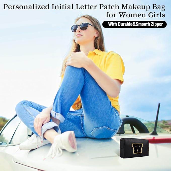 Personalized initial letter patch makeup