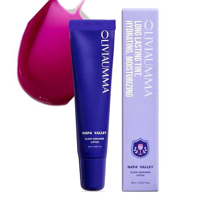 OLIVIAUMMA Glow Ceramide Liptox Napa Valley – Moisturizing Korean Lip Gloss for Women to Hydrate and Glow with Shea Butter & Ceramides – Lipgloss for Dry, Chapped Lips – 15 ml