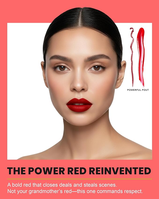 Lip Kit Duo – Powerful Pout - TikTok-Viral Precision Liner & Glossy Liquid Lipstick, Clean 2-Step Set with Hydrating Long-Wear Color – Bold Inclusive Beauty for Everyday Konfidence