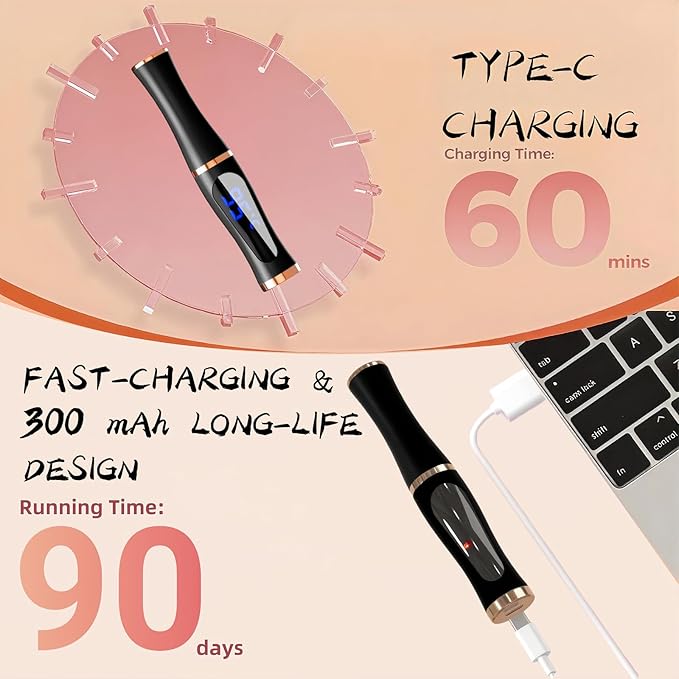 2025 Upgraded Heated Eyelash Curler – Fast 5s Heat-Up, USB Rechargeable Electric Eyelash Curler, 3 Temperature Modes, LED Display, Anti-Burn, 24H Long-Lasting Curl, Perfect Gift for Women (Black)