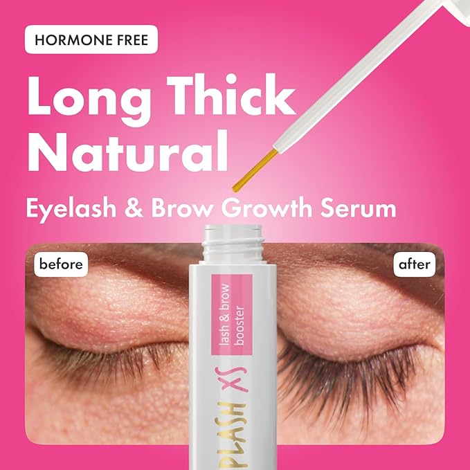 TOPLASH Eyelash Growth Serum - Innovative Formula for Longer, Thicker, Fuller Brows & Lashes - Natural, Cruelty-Free & Hypoallergenic - 0,05 Fl Oz(1,5 ml)
