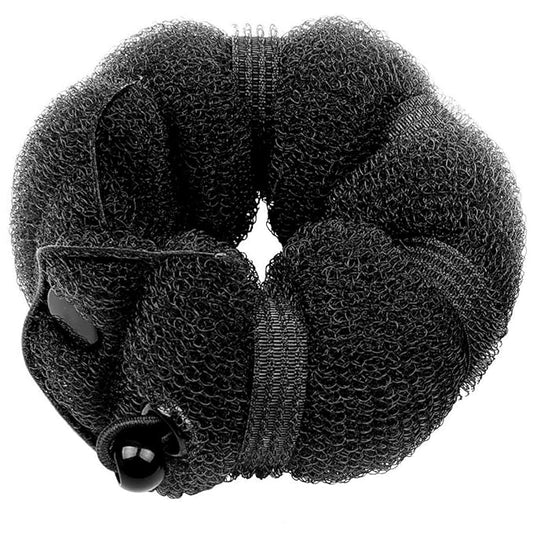 Goldrose Beauty Hair Styling Accessory - 2 Pieces Doughnut Hair Bun Maker and Curler in Small & Large (Black)