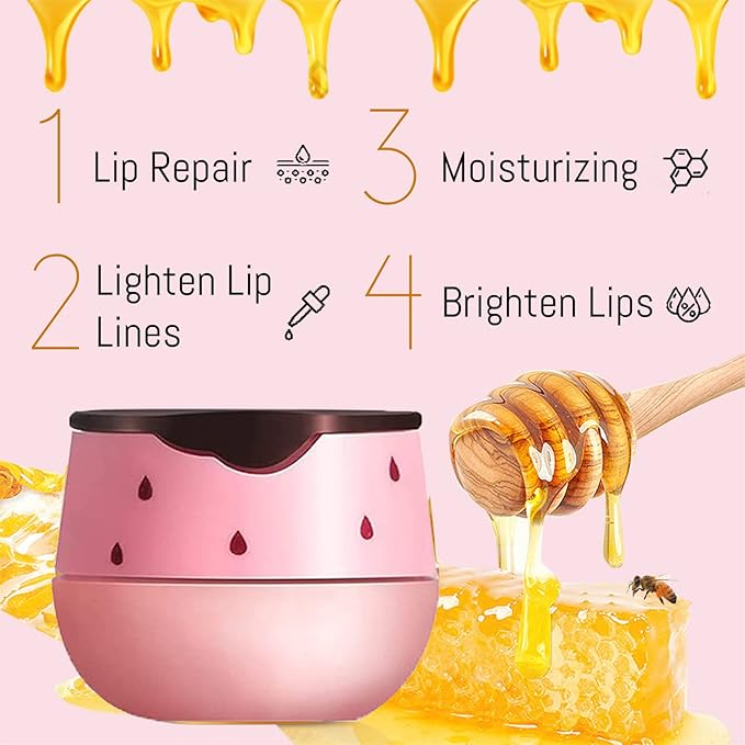 2PCS Lip Balm Honey Pot, Honey Sleeping