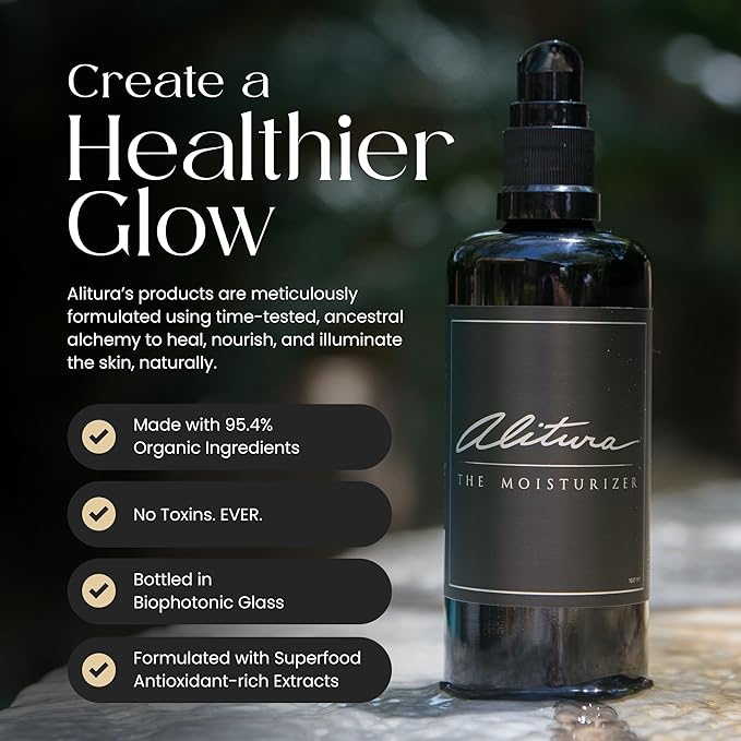 Alitura Naturals Face Moisturizer for Men & Women – 50ml Daily Hydrating Cream with Aloe Vera, Bee Propolis, Sea Buckthorn, & Honey – Anti-Aging, Soothing, Non-GMO, USA Made