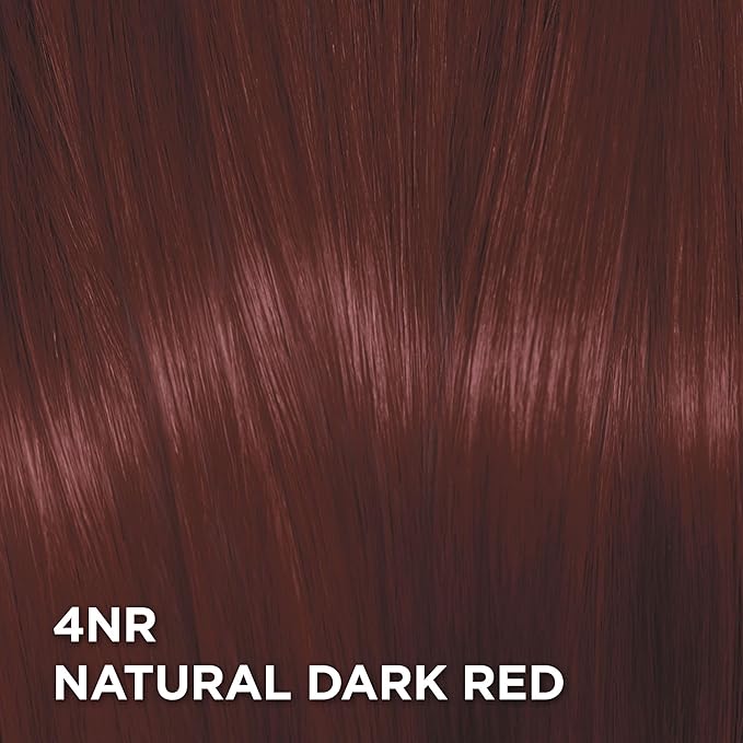 L’Oreal Paris Excellence Universal Nudes Permanent Hair Color, Ammonia Free Hair Dye for Gray Hair Coverage, 4NR Natural Dark Red, 1 Hair Dye Kit