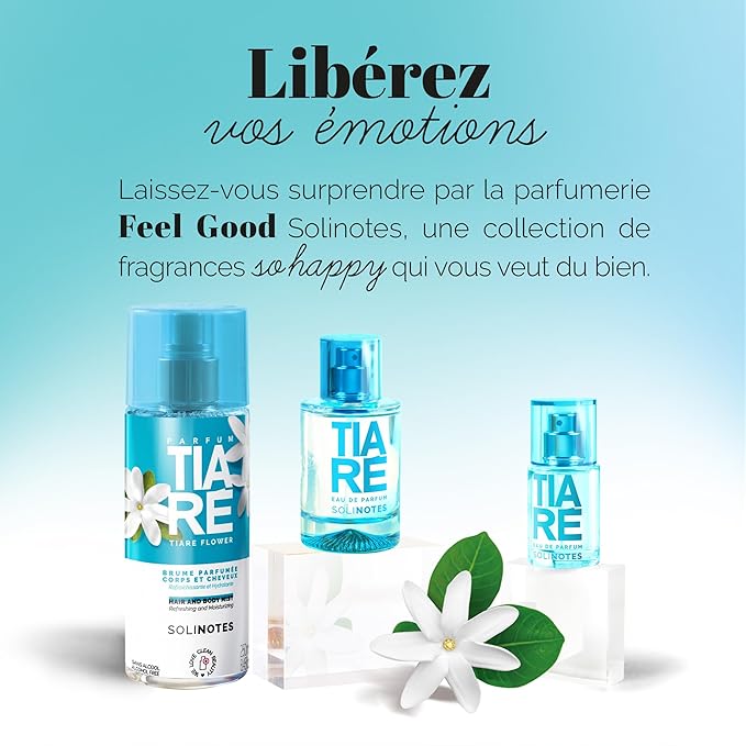 SOLINOTES Tiaré Perfume for Women - Eau De Parfum | Delicate Floral and Soothing Scent - Made in France - Vegan - 1.7 fl.oz