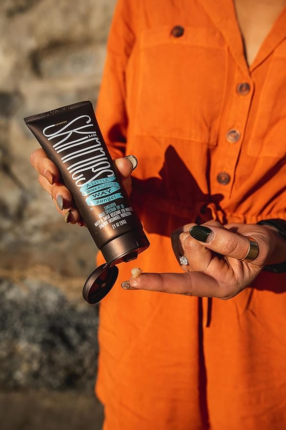 Skinnies Sungel New Formula SPF30 Eco Sunscreen, 3.4oz UVA UVB, Not Diluted With Water, Reef Safe, Vegan, Use Pea Size Blob