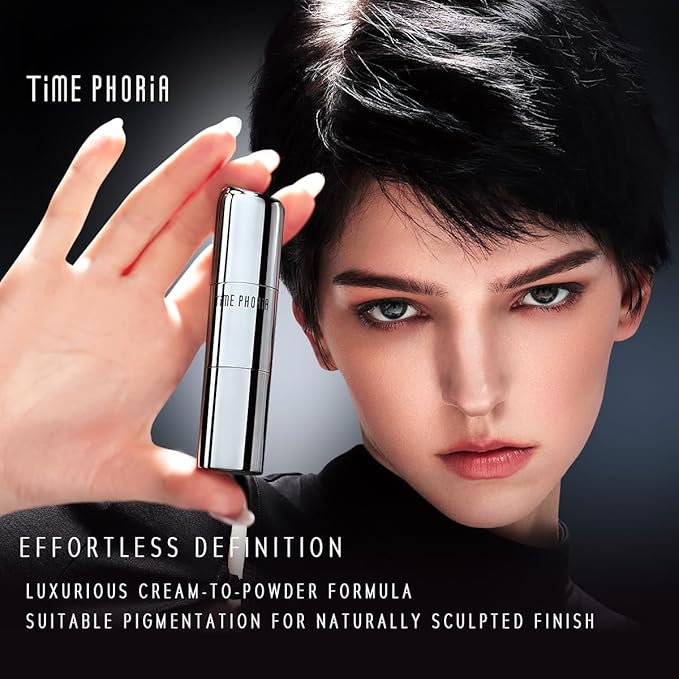 ECLIPSE SPARK 2 in 1 Face Contour Sticks, Blendable, Non-greasy, Long-lasting Cream Face Contouring Pen, Lightweight Finish Makeup, Buildable Coverage, Easy Application (01 LUNAR)