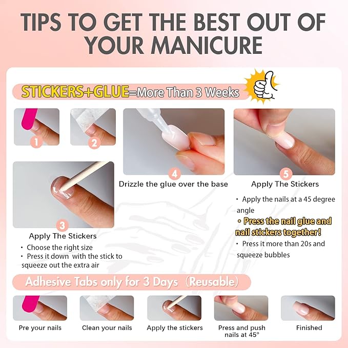 Hot Pink Press On Nails Short Square,KQueenest Glue on Nails,Short Fake Nails Kit Acrylic Pure Matte Color Gel Nails Set Natural Fingernails Manicure for Women Girls in 24PCS