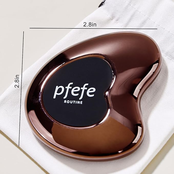 pfefe Stainless Steel Cryo Gua Sha - Gua Sha Facial Beauty Tools - Metal Skin Care Gua Sha for Body SPA Face Neck Eye