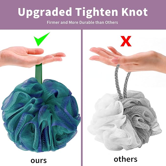 Bath loofah sponge back scrubber