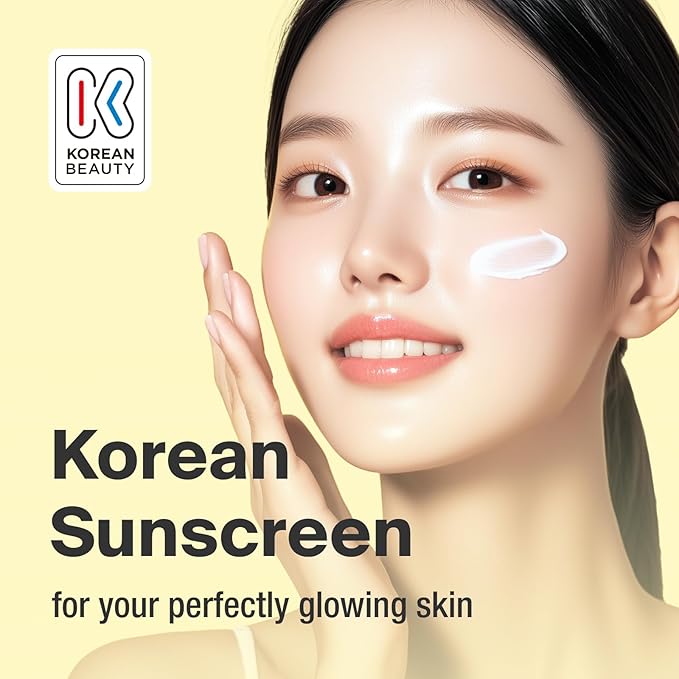 CICA SUN MILK, Moisturizer with SPF 50, Invisible Broad Spectrum Sunscreen for Face, No White Cast, Sun Protection with Cica and Niacinamide, Glow Natural Korean Sunscreen 1.69 fl.oz