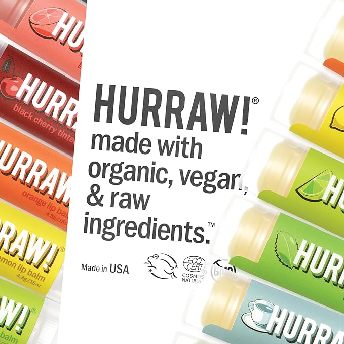 Hurraw! Grapefruit Lip Balm, 3 Pack: Palm