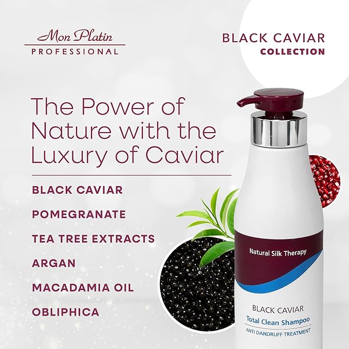 Mon Platin Black Caviar Total Clean Anti-Dandruff Shampoo - 500ml (17oz)