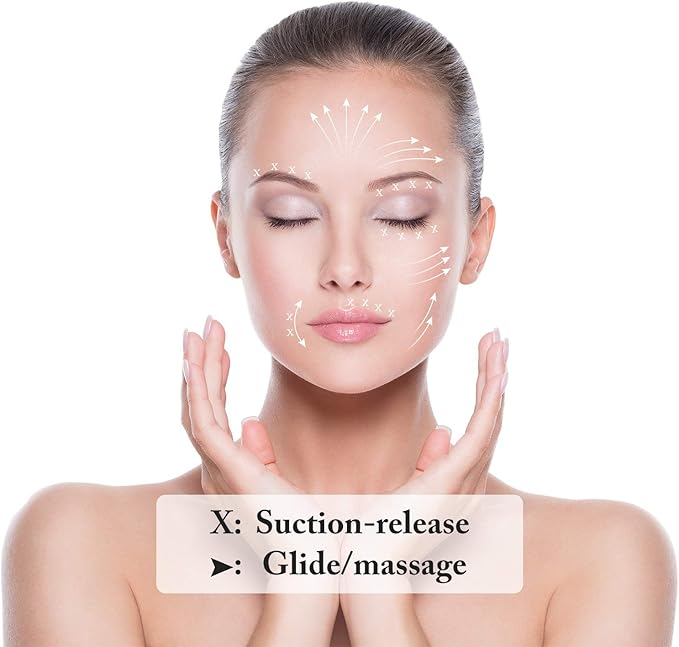 4 Pieces Glass Cupping Set Glass Silicone Cupping Cups Massage Vacuum Suction Cupping Cups for Body Face Leg Arm Back Shoulder Muscle and Joint Pain (Red)