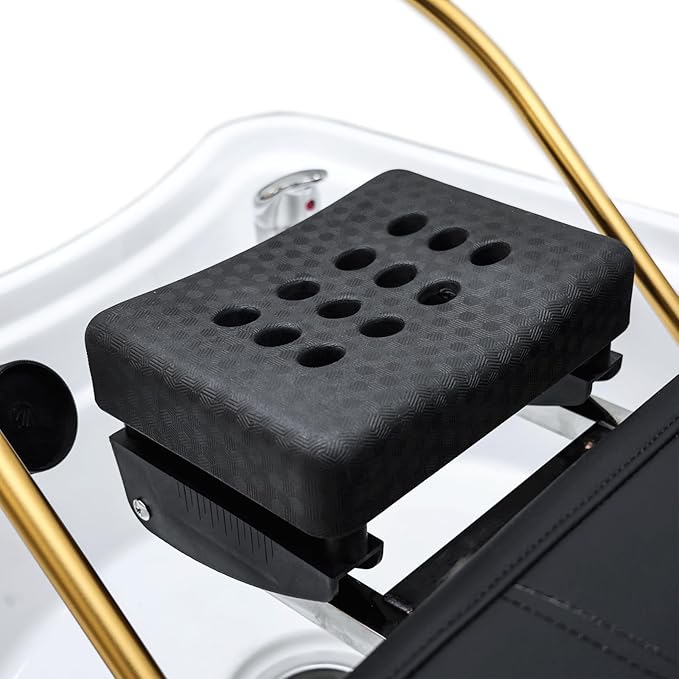 TATARTIST Head Spa Bed Head Care Shampoo Bed Head Spa Equipment Shampoo Backwash Unit with Cover Pillow Hair Salon Massage Table (Black)