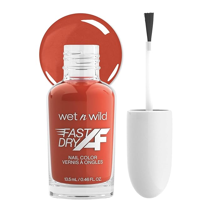 wet n wild Fast Dry AF Nail Polish, Quick 40 Second Dry Time, Long Lasting High-Shine - Toasted