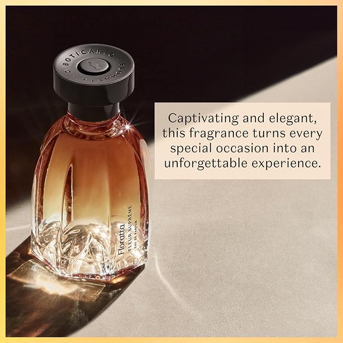 O Boticário Floratta Fleur Supreme Eau de Parfum, Long-Lasting Ylang Ylang & Chypre Fragrance Perfume for Women, 2.5 Ounce